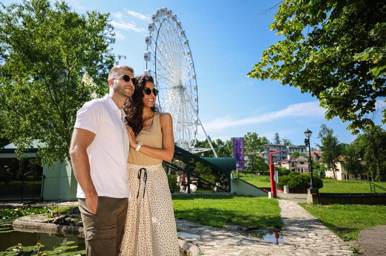 The panoramic wheel - new attraction of Vrnjačka Banja.
